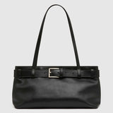 St Agni Belt Detail Baguette Bag | Black