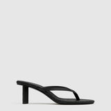 St Agni Woven Thong Heel | Black