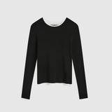 St Agni Organic Cotton Layered Long Sleeve | Jet Black (PRE-ORDER)