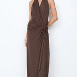 Bec + Bridge Clementine Twist Dress | Milk Chocolate
