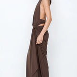Bec + Bridge Clementine Twist Dress | Milk Chocolate