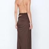 Bec + Bridge Clementine Twist Dress | Milk Chocolate