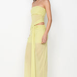 JEHNAYA STRAPLESS MAXI DRESS