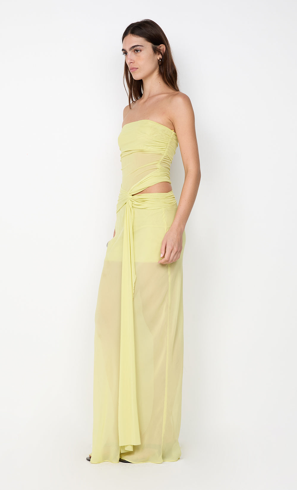 JEHNAYA STRAPLESS MAXI DRESS