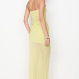 JEHNAYA STRAPLESS MAXI DRESS