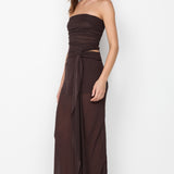 JEHNAYA STRAPLESS MAXI DRESS