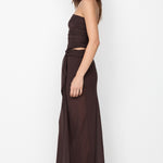 JEHNAYA STRAPLESS MAXI DRESS