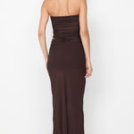 JEHNAYA STRAPLESS MAXI DRESS