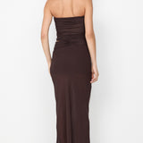 JEHNAYA STRAPLESS MAXI DRESS