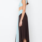 CONNI ASYM MIDI DRESS