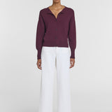 Viktoria & Woods Hart Merino Cardigan | Garnet