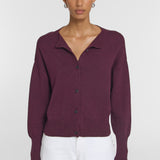 Viktoria & Woods Hart Merino Cardigan | Garnet