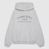 Anine Bing Harvey Sweatshirt Paris Stencil | Heather Grey