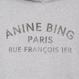 Anine Bing Harvey Sweatshirt Paris Stencil | Heather Grey