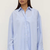 Assembly Label Havana Stripe Long Sleeve Shirt | Blue/White Stripe