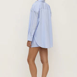 Assembly Label Havana Stripe Long Sleeve Shirt | Blue/White Stripe