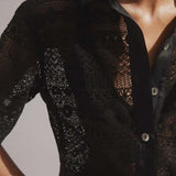 Hyde & Stone Giovanni Lace Shirt | Black