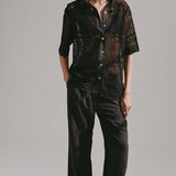 Hyde & Stone Giovanni Lace Shirt | Black