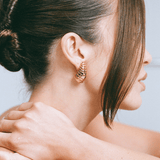 Porter Spiral Blob Earrings | Gold
