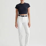 AG Saige High Rise Straight | Modern White