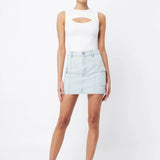 Mossman Cold Shoulder Top | White
