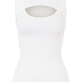 Mossman Cold Shoulder Top | White