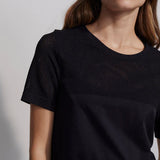 Varley Paden Cropped T Shirt | Black
