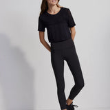 Varley Paden Cropped T Shirt | Black