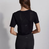 Varley Paden Cropped T Shirt | Black