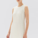 Assembly Label Alana Knit Rib Mini Dress | Antique White