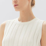 Assembly Label Alana Knit Rib Mini Dress | Antique White
