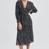 Second Female Tour Wrap Dress | Black