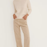 Morrison High Neck Pullover | Cream