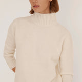Morrison High Neck Pullover | Cream