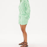 LMND Chiara Classic Shirt | Verde/White