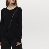 Marle Poppy Top | Black
