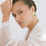Porter Plate Earrings | Gold