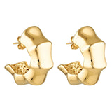 Porter Chubby Snail Earrings | Gold