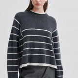Second Female Laila Knit O Neck | Volcanic Ash