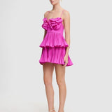 Acler Griffith Mini Dress | Fuchsia