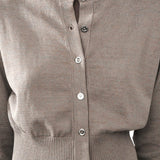Silk Laundry Cropped Cardigan | Moon