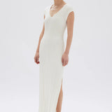 Assembly Label Lottie Knit Midi Dress | Cream