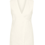 Faithfull Lulea Wrap Vest | White