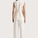 Faithfull Lulea Wrap Vest | White