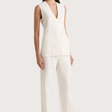 Faithfull Lulea Wrap Vest | White