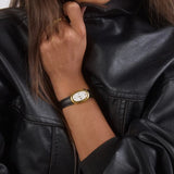 Cendre Bridgette Watch | White | Smooth Black