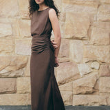 Faithfull Adelia Maxi Dress | Bistre