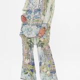 Camilla Long Line Shirt With Yoke And Button Detail | Jardim Party