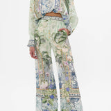 Camilla Long Line Shirt With Yoke And Button Detail | Jardim Party