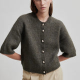 Second Female Andria Knit Cardigan | Chocolate Chip